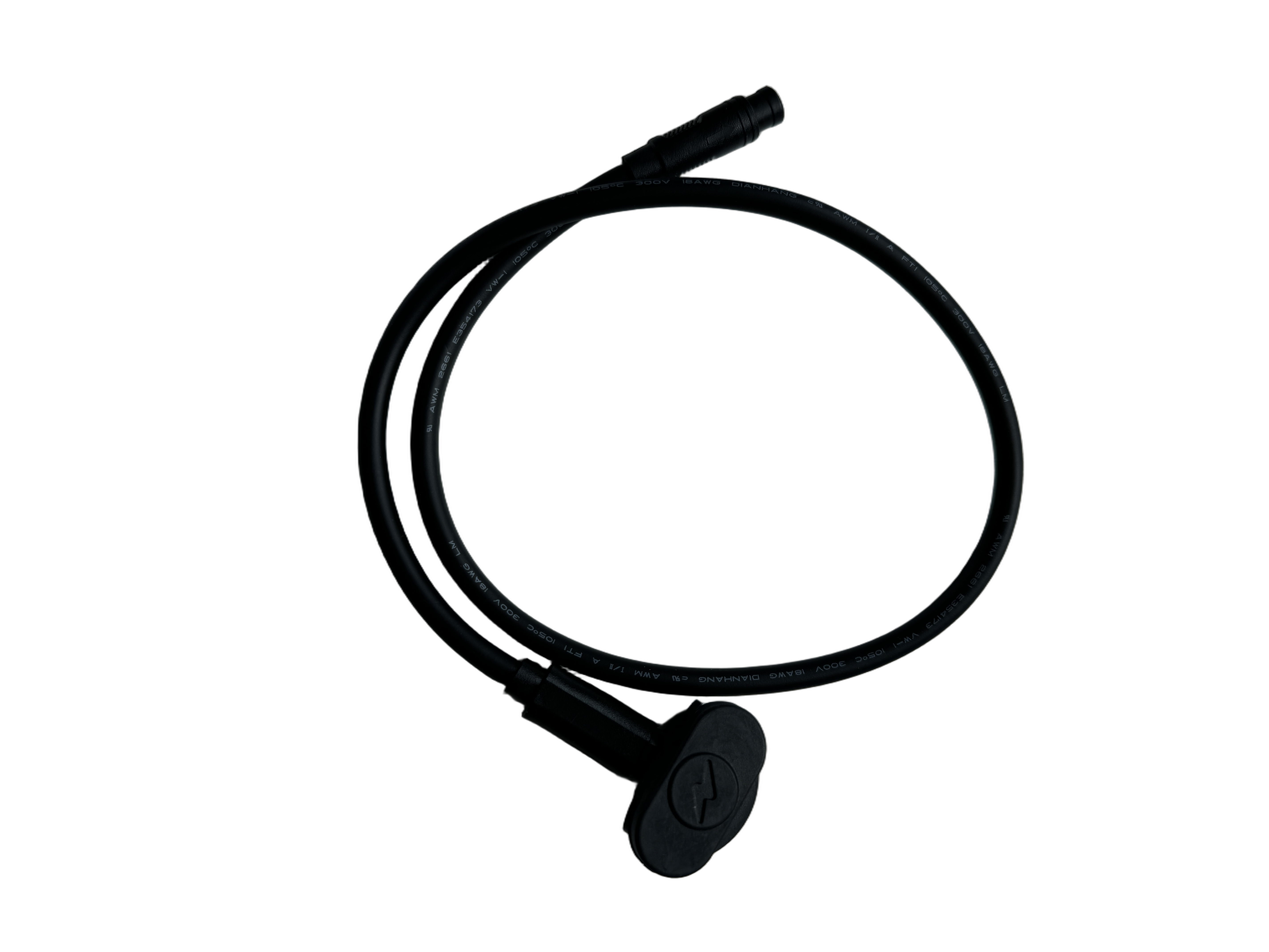 Kabel, Ladekabel, USB-C, Gummi-Band, Schwarz