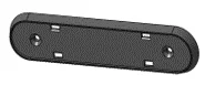 Reflektorhalter hinten schwarz (One)
