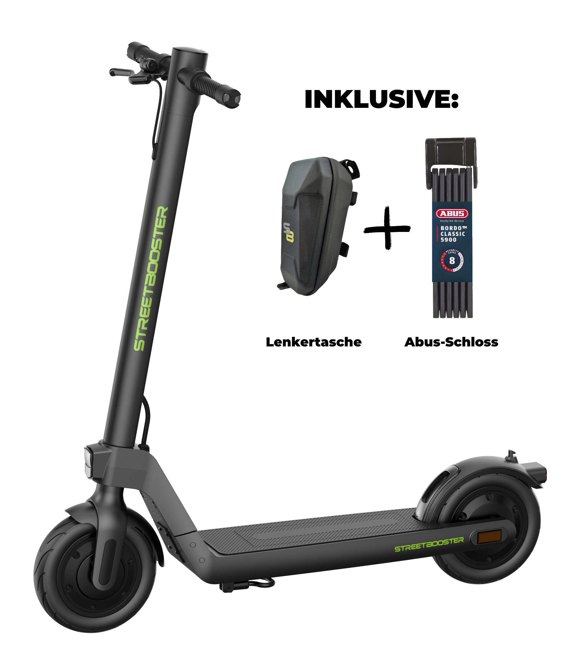 E-Scooter STREETBOOSTER Sirius matt schwarz, Roller, Transport, Fahrzeug, E-Scooter