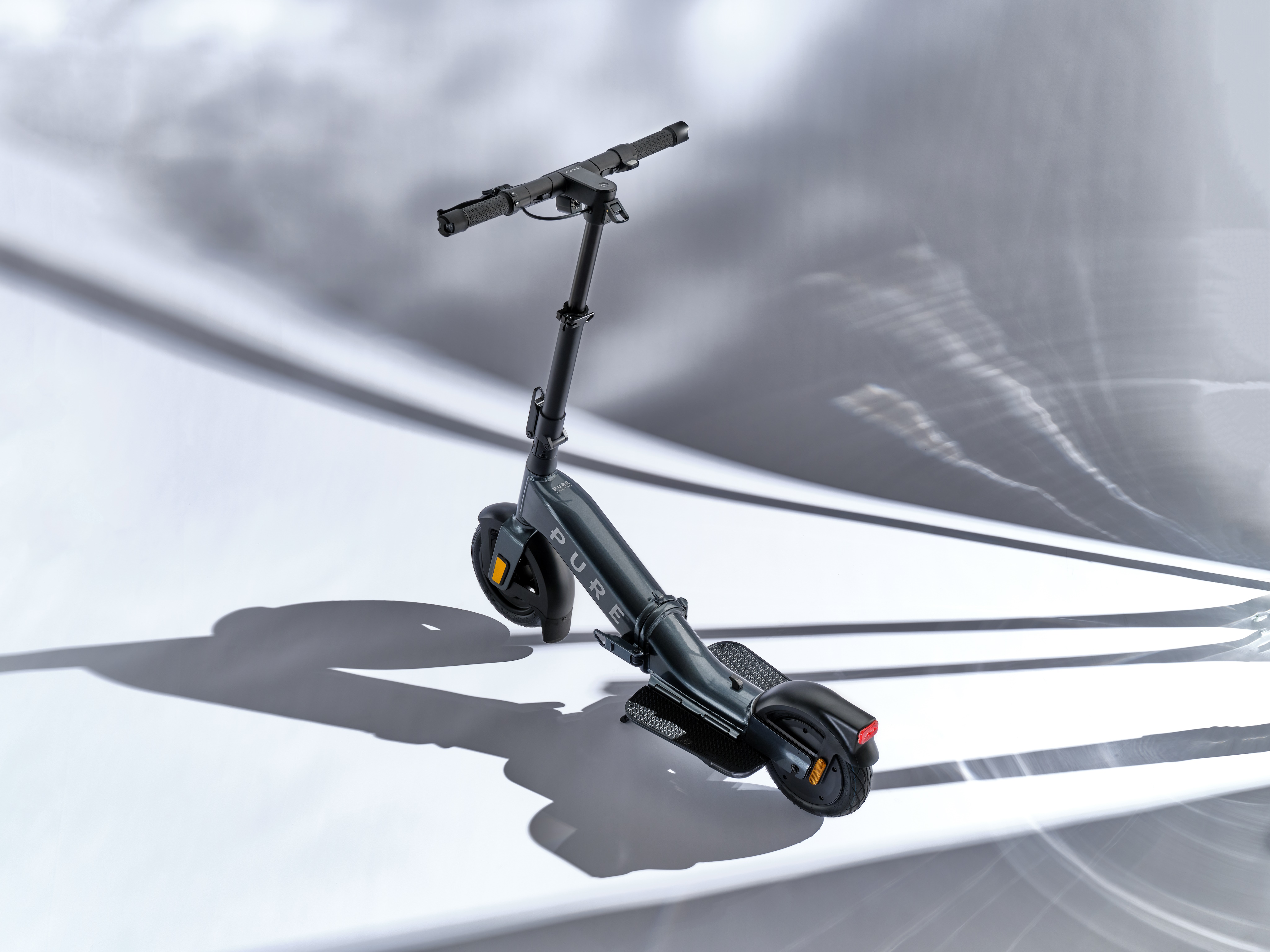 PURE Flex Platino, Roller, Transport, Fahrzeug, E-Scooter, Roller, Transport, Fahrzeug, E-Scooter