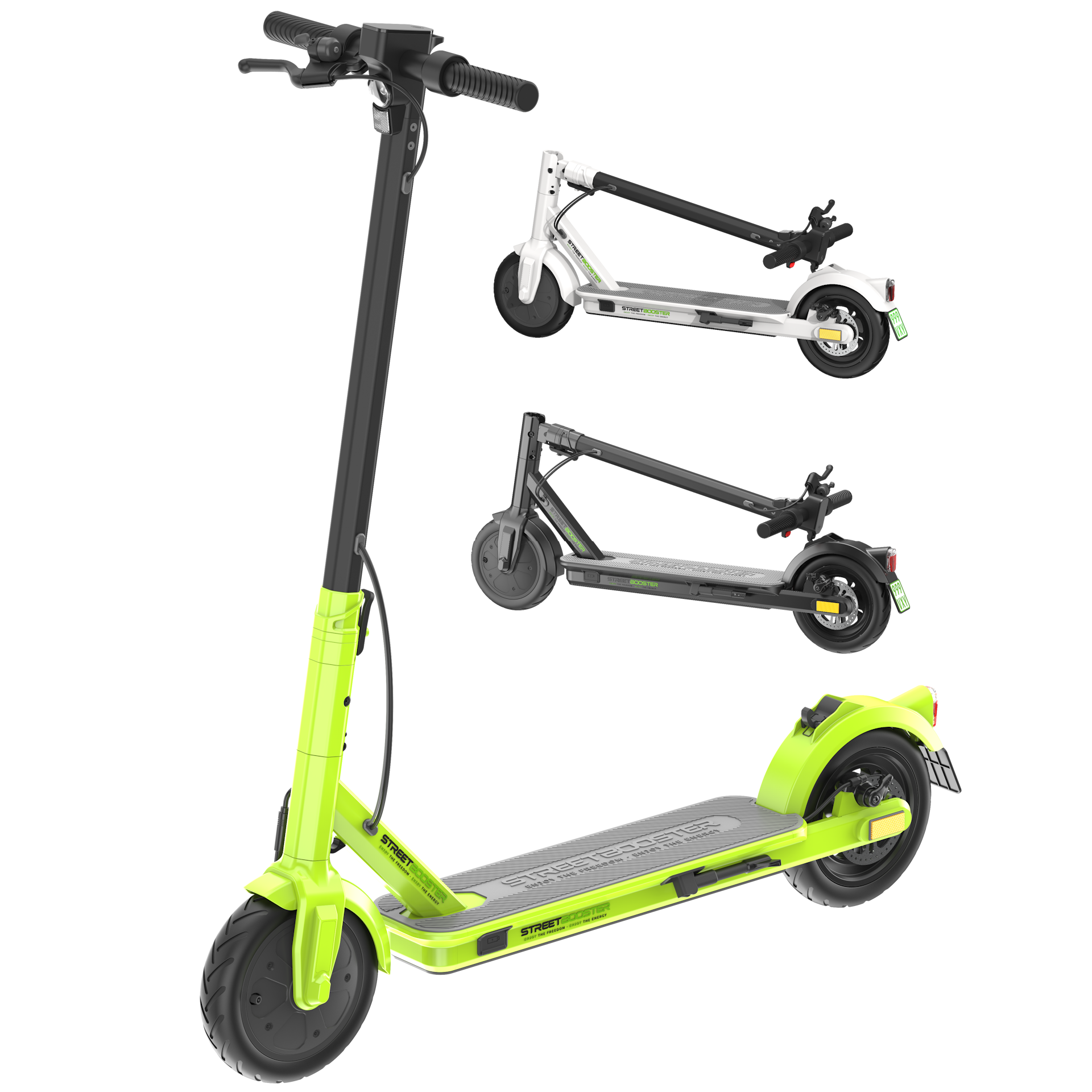 E-Scooter STREETBOOSTER One schwarzweiß