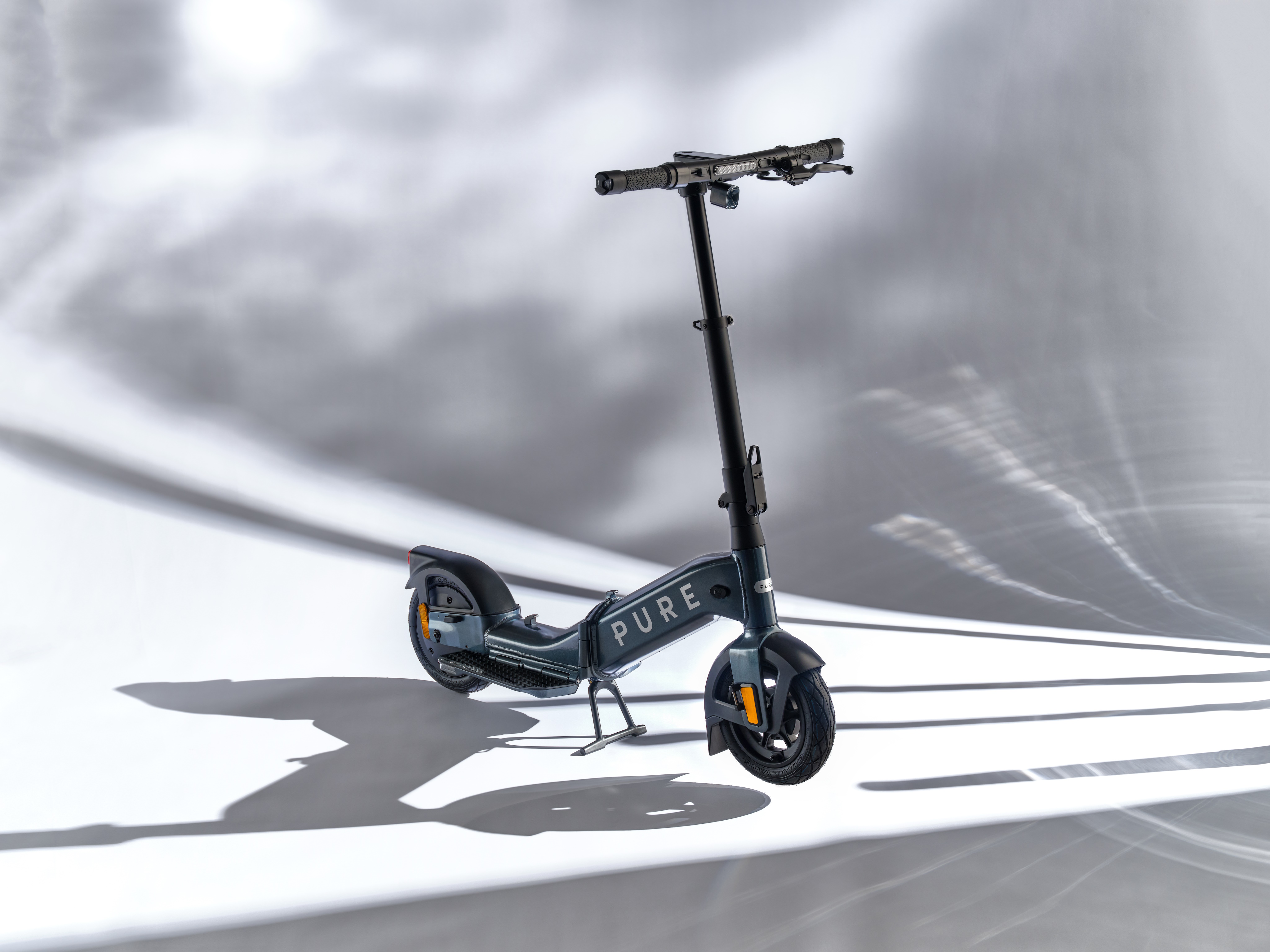 PURE Flex Platino, Roller, Transport, Fahrzeug, E-Scooter, Roller, Transport, Fahrzeug, E-Scooter