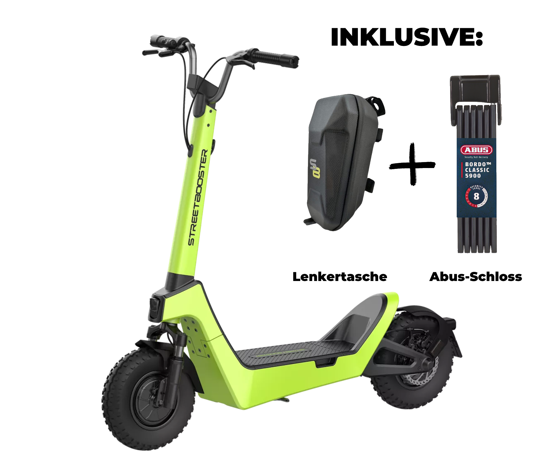E-Scooter STREETBOOSTER Castor grün, Roller, Transport, Fahrzeug, E-Scooter