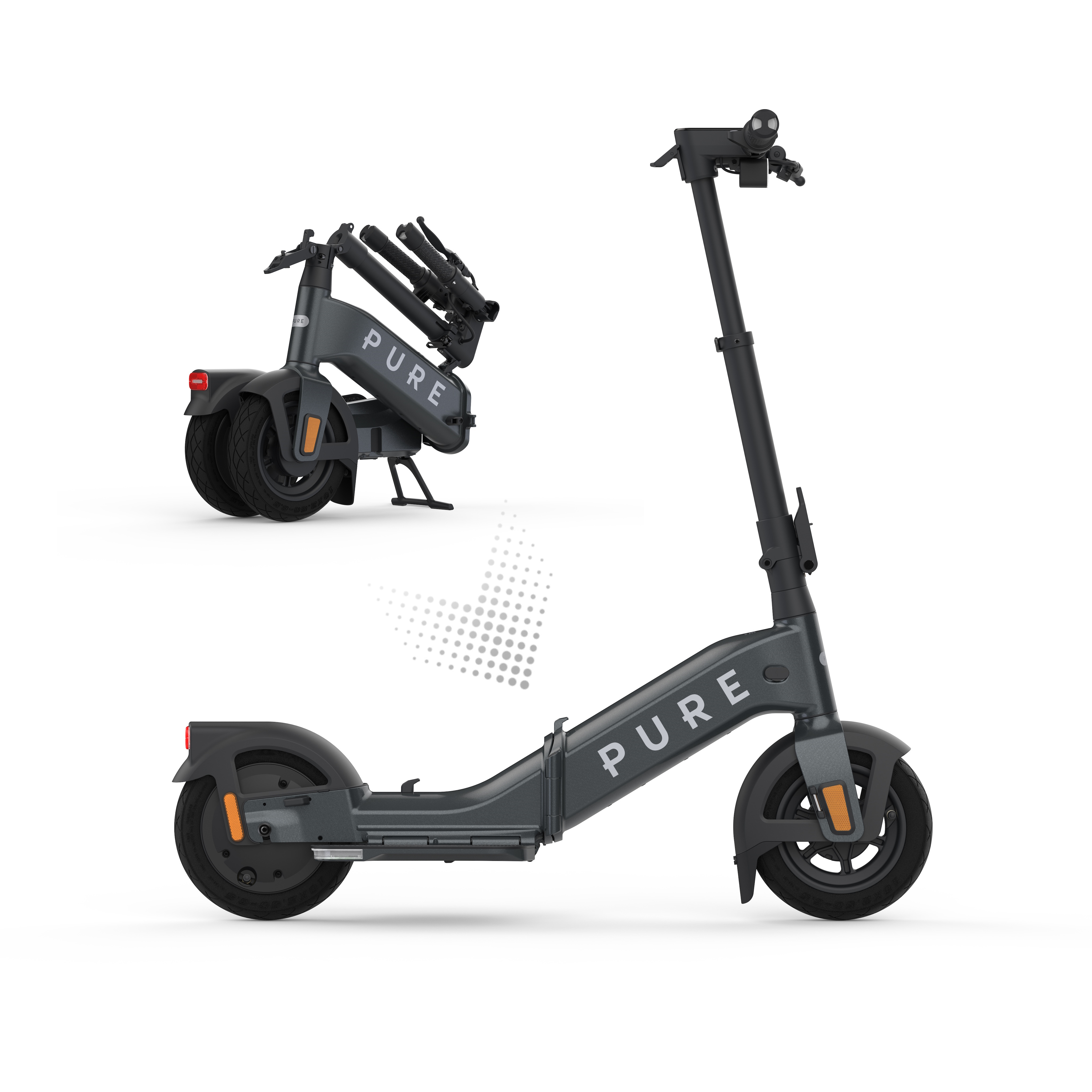 PURE Flex Grigio mercurio, Roller, Transport, Fahrzeug, E-Scooter