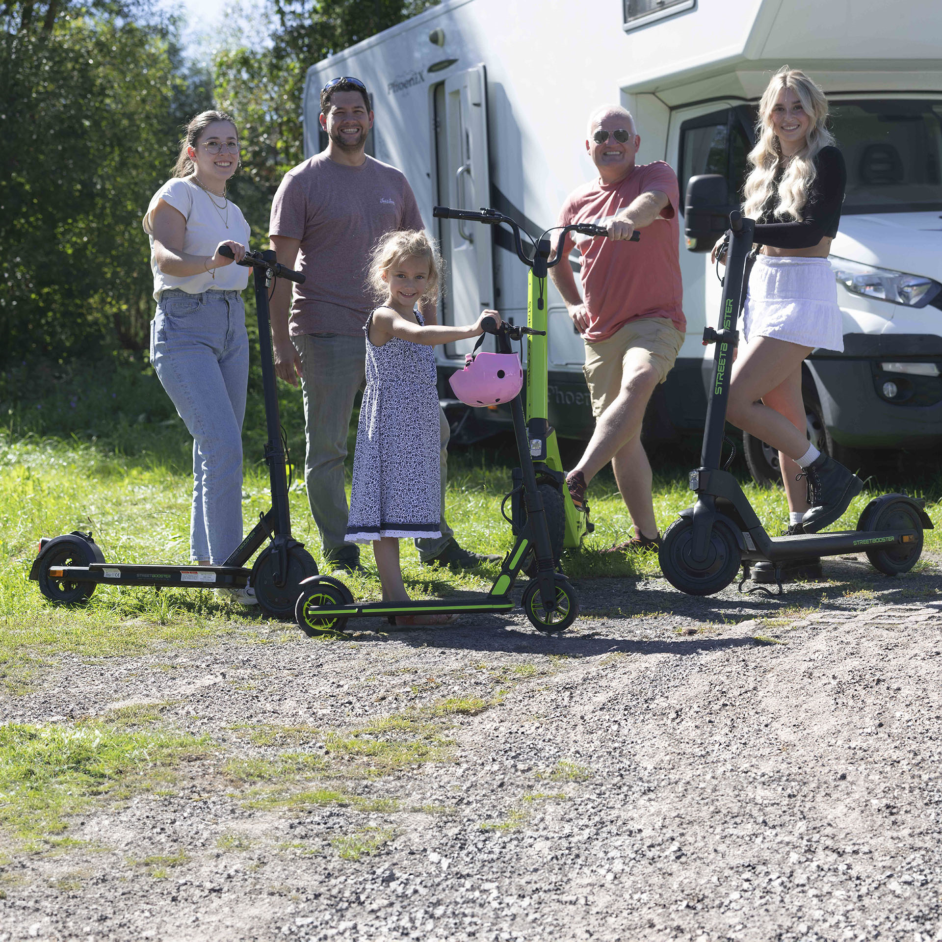 E-Scooter STREETBOOSTER Two grün
