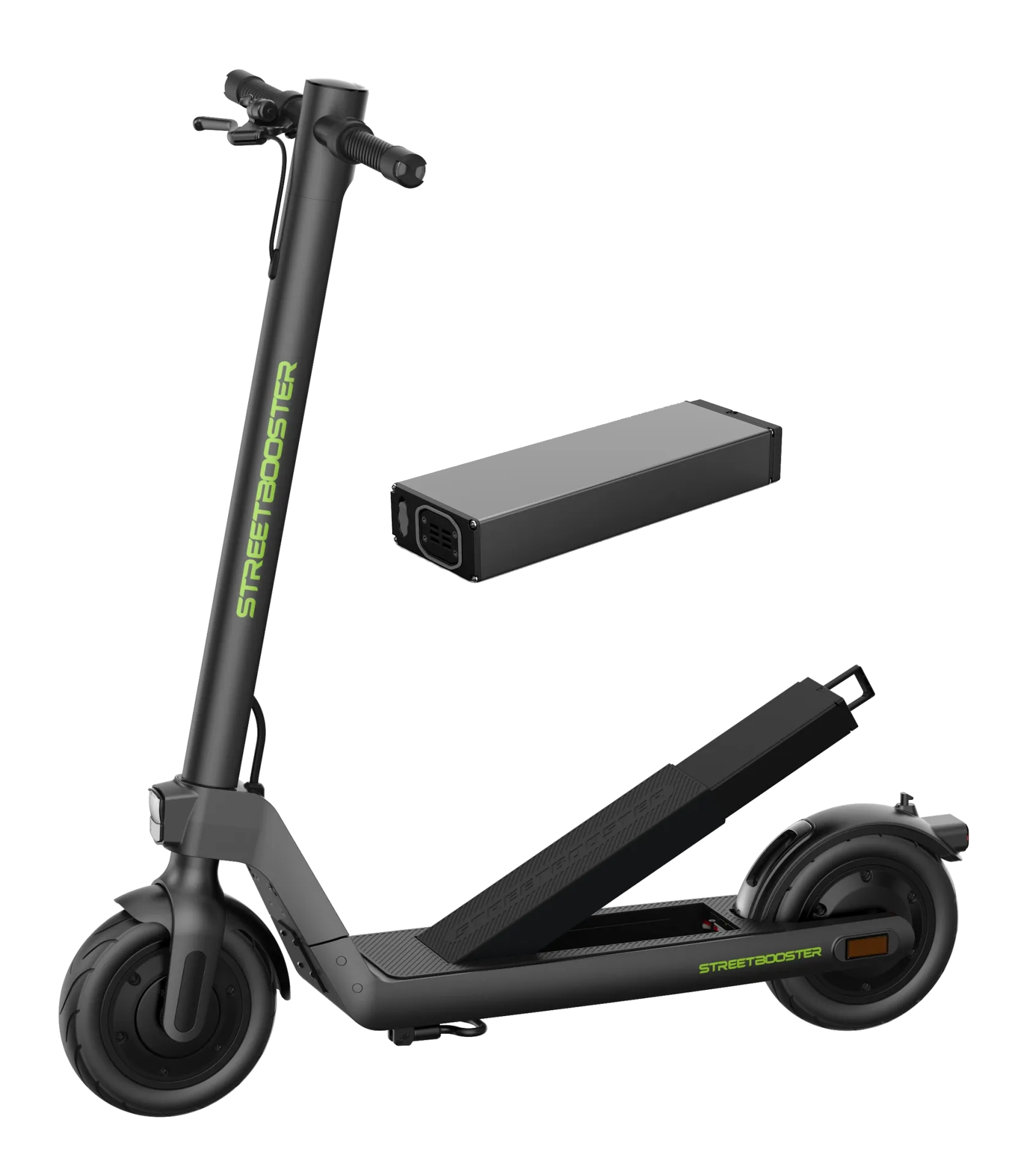 E-Scooter mit herausnehmbarem Akku